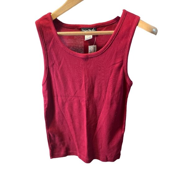 Vintage Hunters Run NWT Red Sleeveless Scoop Neck Tank Top SZ Large - Picture 1 of 7
